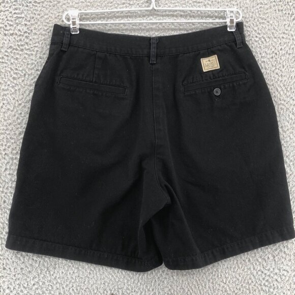 Lauren Ralph Lauren Shorts Womens 6 Black Twill Chino Wide Leg High Rise Casual - Picture 3 of 12